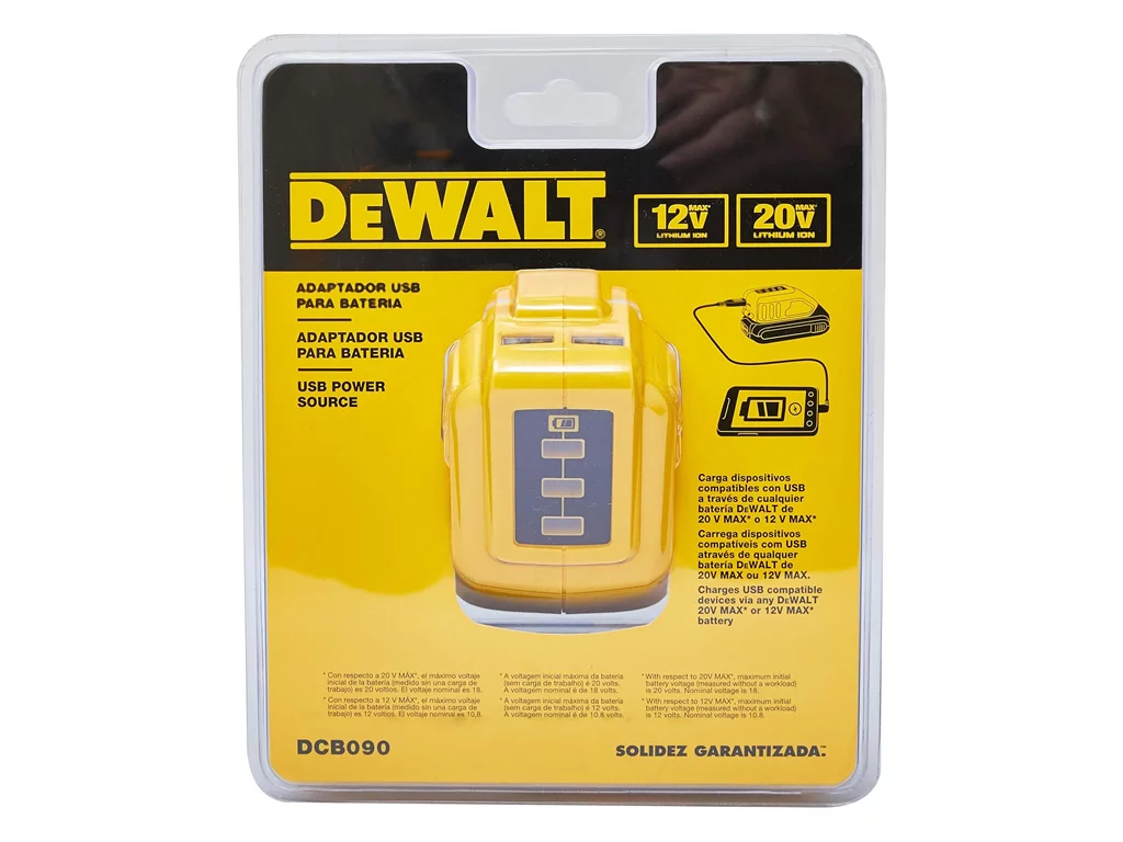  ADAPTADOR DEWALT USB DCB090