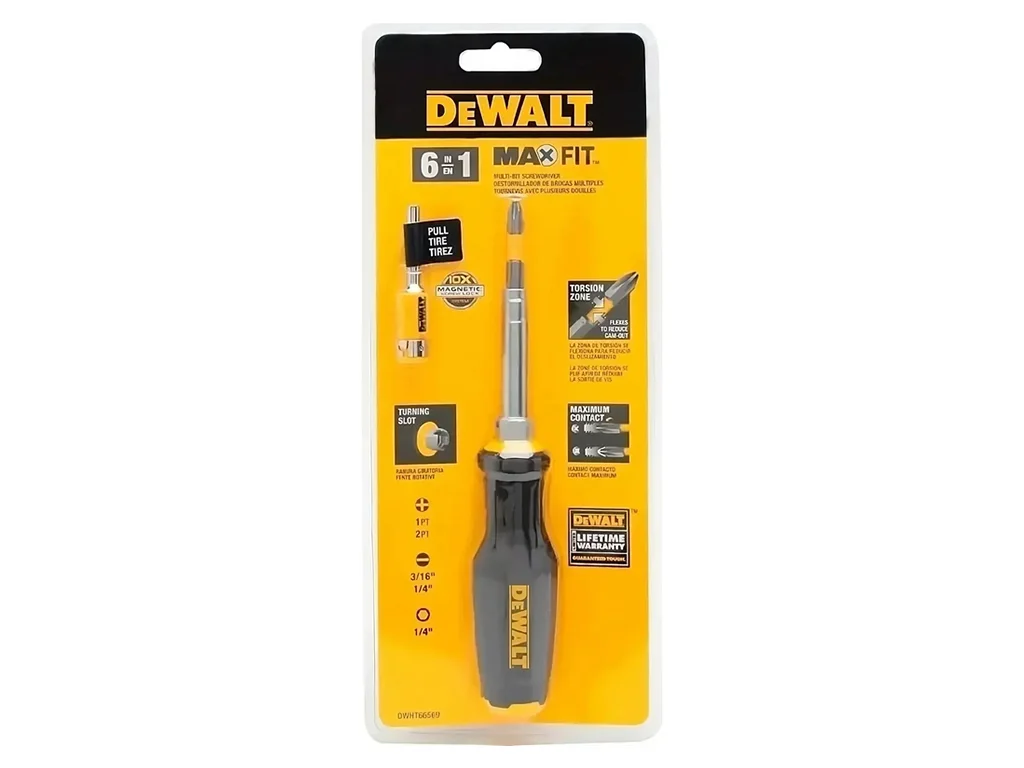 CHAVE DE FENDA DEWALT 6X1 MULTI DWHT66569