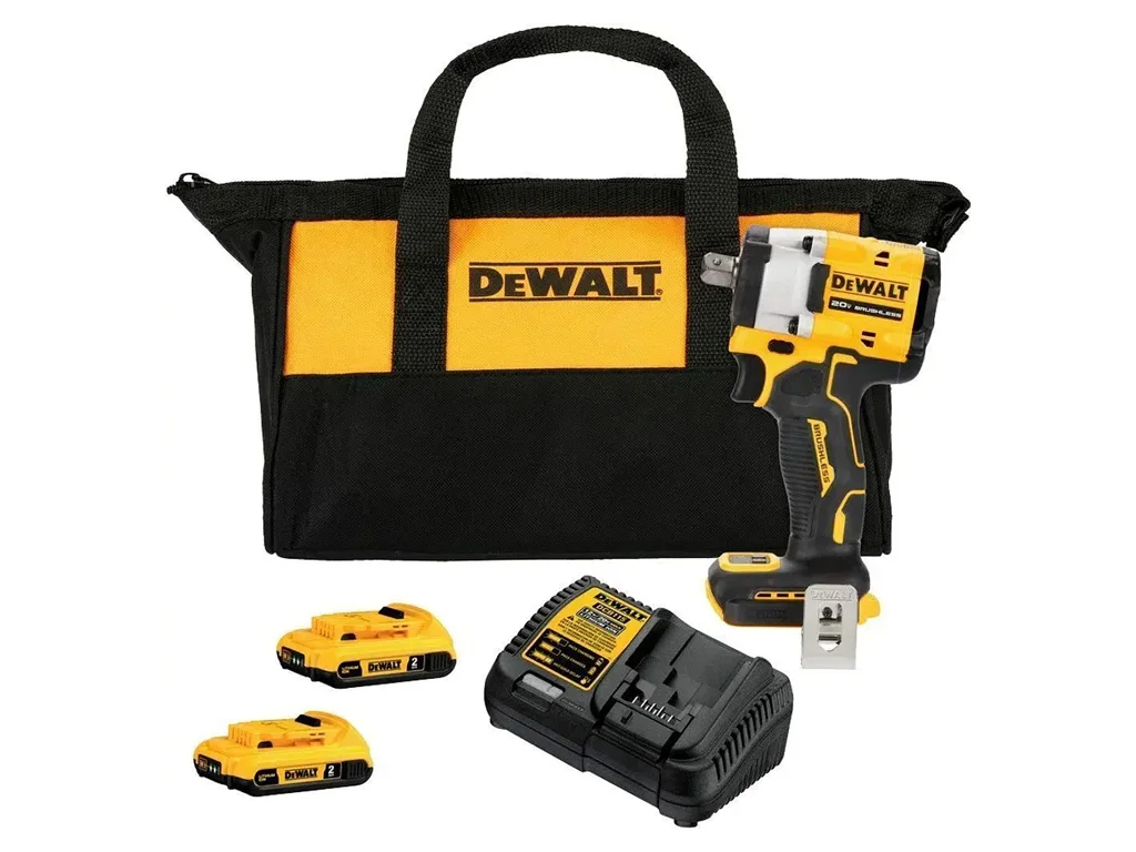 CHAVE DE IMPACTO DEWALT BATERIA 1/2  DCF-922-D2 + (2 BAT 1 CAR)