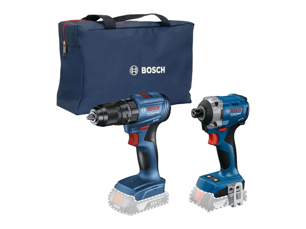 KIT BOSCH PARAFUSADEIRA E CHAVE IMPACTO GDR18V-215 + GSB185-LI