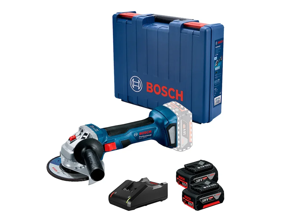 LIXADERA BOSCH 115MM  C/2 BATERIA CARREGADOR GWS-180LI-2B